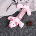Animal Cute Long Striped Plush Sounding Pet Toy(Pig)