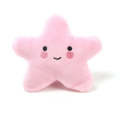 3pcs Pet Teething Toy Plush Starfish Sounding Toy(Pink)