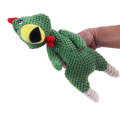 Screaming Chicken Gnawing Sound Molar Pet Plush Toy(Green)