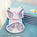 2pcs Pet Mesh Breathable Vest Spring Summer Clothes for Dogs & Cats, Size: M(Bear Strap Light Blue)