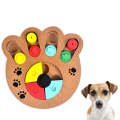 Pet Dog Feeding Multifunctional Educational Wooden Toy, Color: Paw Print