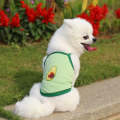2pcs Suspenders Vests Mesh Breathable Pet Clothes, Size: M(Avocado)
