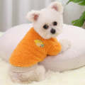 2pcs Dogs Keep Warm Two Feet Clothes Bipanda Cat Clothes, Size: XS(Navel Orange)