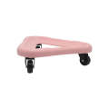 3 Wheel Abdominal Muscle Discs Slimming Device Core Strength Exercise Rollers(Pink)