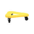 3 Wheel Abdominal Muscle Discs Slimming Device Core Strength Exercise Rollers(Yellow)