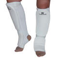 Elastic Breathable Karate Leg Guards Taekwondo EVA Board Protective Gear, Specification: S (White)
