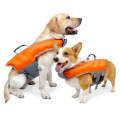 Dog Inflatable Swimsuit Easy to Carry Pet Life Jacket with Pump, Size: XL(Orange)