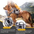 Dog Explosion-proof Chest Strap With Detachable Combination Backpack, Size: L(Grey)