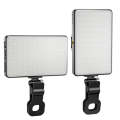 ST-120C Mobile Phone Tablet Clip Fill Light Selfie Live Camera Portable Camera Lighting(Black)