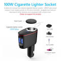 S-06A Multifunctional Car Cigarette Lighter 100W One for Two High Power Charger