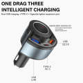5V 3A Cigarette Lighter PD Super Fast Charging Multifunctional Car Charger, Color: Black