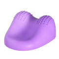 QC070 Elastic Gel Cervical Massage Pillow Shoulder and Neck Correction Traction Cushion(Purple)
