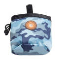 Multifunctional Pet Training Camouflage Snacks Bag Portable Dog Walking Belt Bag(Blue)