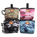 Multifunctional Pet Training Camouflage Snacks Bag Portable Dog Walking Belt Bag(Black White)
