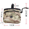 Multifunctional Pet Training Camouflage Snacks Bag Portable Dog Walking Belt Bag(Black White)
