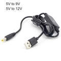 2pcs DC 5V To 9V USB Booster Cable Mobile Power Monitoring Power Cord