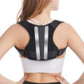 Adjustable Back Posture Corrector with Back Support Bar for Women and Men Free Size(Black)