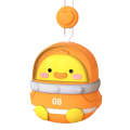 CS1327 Small USB Charging Cartoon Hanging Neck Fan Portable Leafless Silent Mini Fan(Duck)