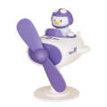 SY-045 Office Screen USB Desktop Mute Small Fan(Purple)