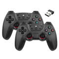 KM-029   2.4G One for Two Doubles Wireless Controller Support PC / Linux / Android / TVbox(Battle...
