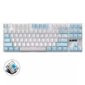 Ajazz AK40pro 87 Keys Bluetooth/Wireless/Wired Three Mode Game Office Mechanical Keyboard White L...