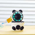 MU039 Mini Dynamic Projection Camera Fan Cartoon Children Portable Fan(Black)