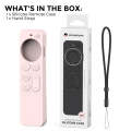 For Apple TV Siri Remote 2/3 AhaStyle PT165 Remote Controller Silicone Protective Case(Pink)