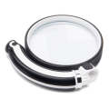90mm Rubber Handle Folding Rotating Hand Magnifying Glass