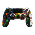 For PS4 Wireless Bluetooth Game Controller With Light Strip Dual Vibration Game Handle(Hulk)