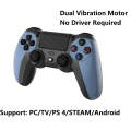 KM048 For PS4 Bluetooth Wireless Gamepad Controller 4.0 With Light Bar(Elegant Silver)