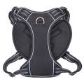Sh751 Pet Universal Reflective Vest Leash Dog Chest Leash, Size: XS(Black)