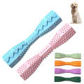 Pet Chewing Toy Hexagonal Molar Teeth Cleaning Stick Pet Toothbrush(Rose Red)