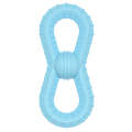 BG5039 Number 8 Shape Dog Teething Stick TPR Pet Chewing Toy Ball(Blue)
