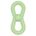 BG5039 Number 8 Shape Dog Teething Stick TPR Pet Chewing Toy Ball(Green)