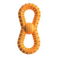 BG5039 Number 8 Shape Dog Teething Stick TPR Pet Chewing Toy Ball(Orange)