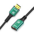 0.5m HDMI2.1 Male To Female 8K Audio And Video Cable Extension Cable(Green)