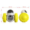 087DT Swing Car Pet Food Leaker Without Electric Tumbler Puzzle Balance Car Dog Toy, Color: Yellow