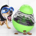 Puzzle Training Pet Food Leakage Toy Tumbler Ball Dog Toy(Green)