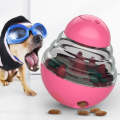 Puzzle Training Pet Food Leakage Toy Tumbler Ball Dog Toy(Red)