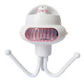 Shaking Head Stroller Fan Leafless Octopus Mute Portable Mini Fan Shaking Head Version (Pink)