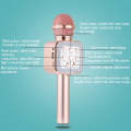 WS-1818 LED Light Flashing Microphone Self-contained Audio Bluetooth Wireless Microphone(Pink)
