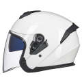 GXT Electric Vehicle Four Seasons Sun Protection & Windshield Double Lens Helmet, Size: M(Bright ...