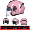 GXT Electric Vehicle Four Seasons Sun Protection & Windshield Double Lens Helmet, Size: L(Light P...