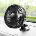 SUITU  12V/24V Mini Car Fan USB Charging Single Head Fan 360 Degree Cooling Fan, Style: Suction C...