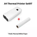 A4 Inkless Printer Home Mini Mobile Phone Bluetooth Job Thermal Printer With 50pcs Paper