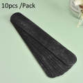 10pcs /Pack Disposable Hat Brim Stickers Shirt Collar Anti-Dirty Sweat-Absorbing Stickers(Black)