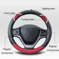 38cm Cute Rabbit Women Cartoon Car Steering Wheel Cover, Color: D Type Black