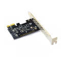 PCE2SAT-A01 PCI-E 1X To SATA3.0 Expansion Card 6 Gbps Transfer Card