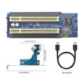 PCI-E 1X To Dual PCI Riser Card Extend Adapter Add Expansion Card For PC Computer