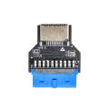 USB 3.0 19PIN Header to Type-E Front A-Key Interface Extend USB Ports to PC, Spec: Up-high